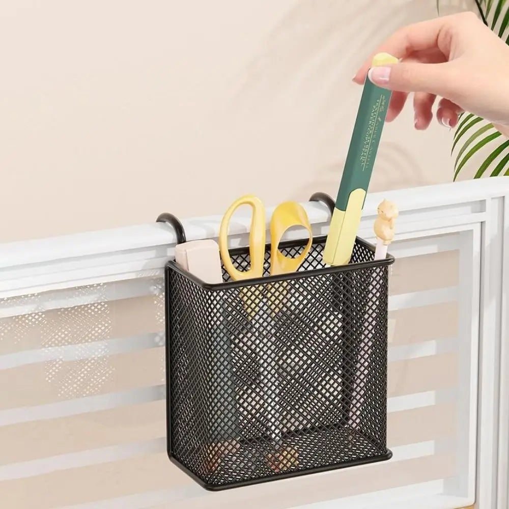 Wall Mounted Iron Hanging Basket – Space-Saving Shelf Organizer