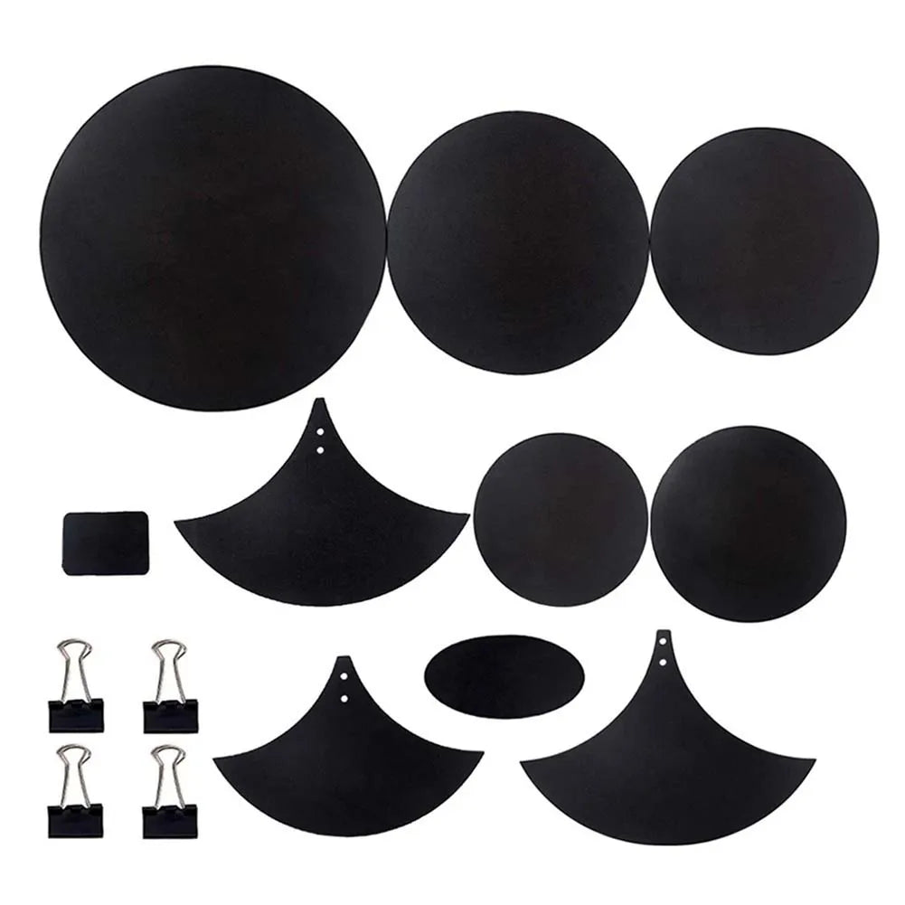 14Pcs Drum Mute Pads Sponge Silencer Drumming Practice Foam Pad Cymbal Mute Pad Belt Mat Musical Percussion Instruments Drum Pad Oasis Select 1set