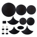 14Pcs Drum Mute Pads Sponge Silencer Drumming Practice Foam Pad Cymbal Mute Pad Belt Mat Musical Percussion Instruments Drum Pad Oasis Select 1set