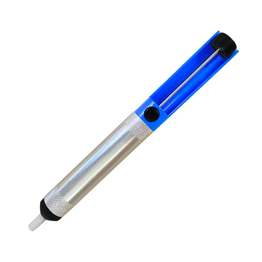 Aluminium Desoldering Suction Pump Tool Solder Sucker Suction Tin Pen Removal Device Blue Vacuum Soldering Iron Desolder Oasis Select