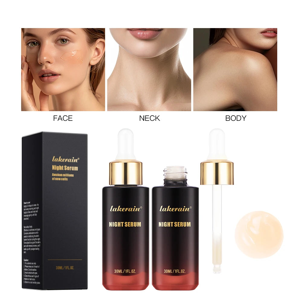 Night Serum Vitamin B5 Advanced Night Repair Synchronized Smooth WrinklesMulti-Recovery Antioxidant Complex Unisex 30ml Oasis Select