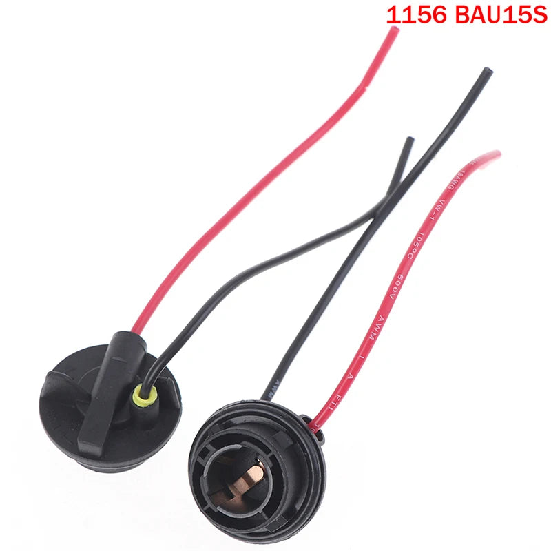2pcs 1156 1157 Bulb Socket BAY15D Lamp Holder P21/5W Adapter Base Connector Oasis Select 1156 BAU15S