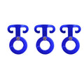 Aluminum Alloy Tent Wind Rope Self-Locking Buckle Adjustable O-shaped Claw Buckle Camping automatic Hook Oasis Select Blue 3 Piece