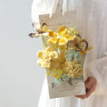 Teacher's Day Twisting Stick Handmade Bouquet Flower Box DIY Material Gift Girlfriend Graduation Gift Best Friend Teacher Oasis Select yellow