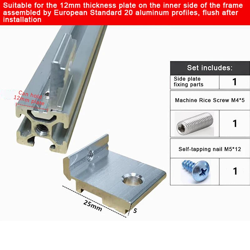 1Set Aluminum Profile Fixing Parts Side Panel Bracket Accessories 2020 3030 4040 High Quality Oasis Select 2020