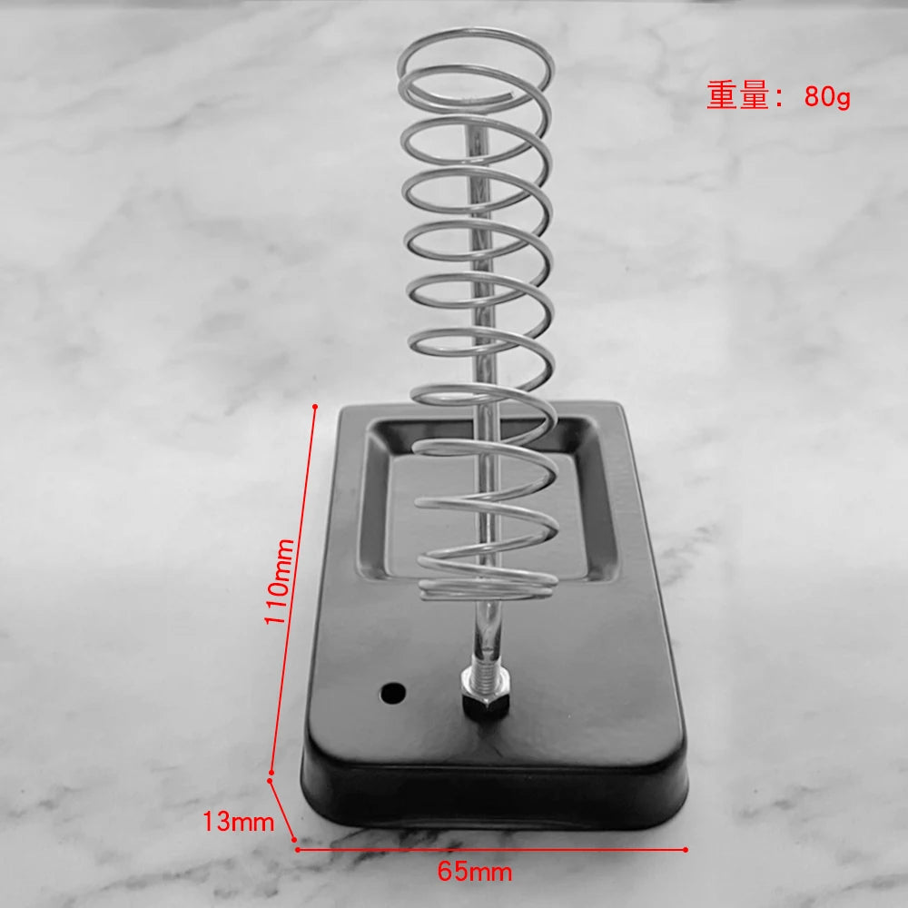 Soldering Iron Stand Portable Holder Soldering Tin Stand with Welding Cleaning Sponge Electric Soldering Iron Accessories Oasis Select