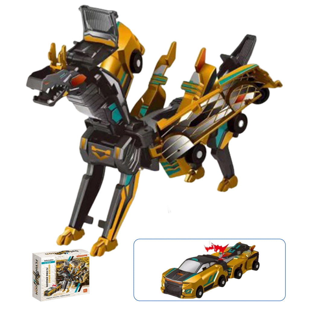 Unicorn Transformer 2-in-1 Magnetic Transforming Car Toy for Kids
