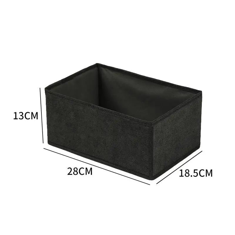 Clothes Organizer Storage Box Underwear Bra Socks Cabinet Drawer Organizer T-Shirt Storage Basket Wardrobe Storage Organizers Oasis Select M Black