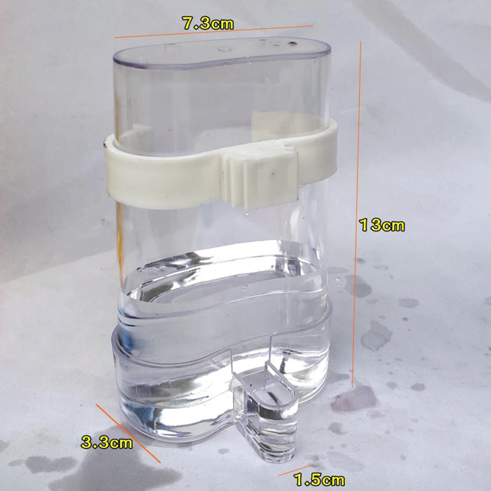 Birds Water Feeders Dispenser Automatic Bird Feeder Parrot Canary Parakeet Cage Food Drinking Feeding Supplies Pet Accessories Oasis Select White