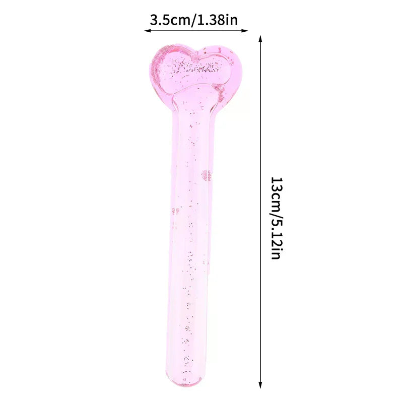 Heart Shape Ice Globes For Women Facials Cooling Beauty Balls Face Roller Compress Ice Ball Eye Massager Freezer Globes Tool Oasis Select