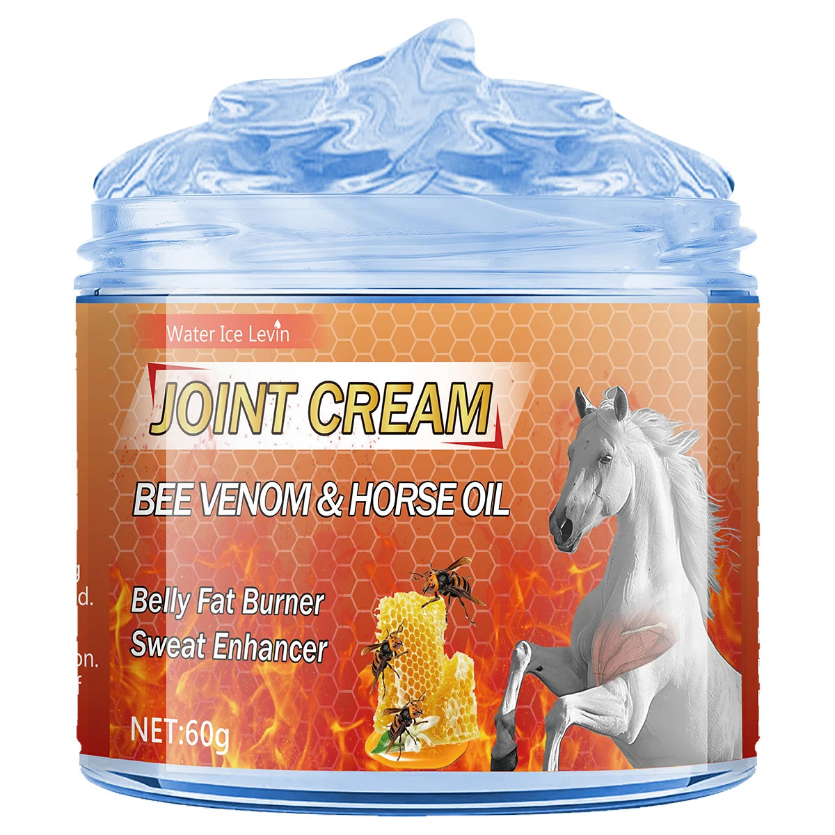 Bee Venom & Horse Oil Joint Cream - Moisturizing Formula with Ginger, Chamomile, and Arnica Extracts, Suitable for Knees, Back, Shoulders, and Neck Muscles - 60g Oasis Select 1Pcs 60g
