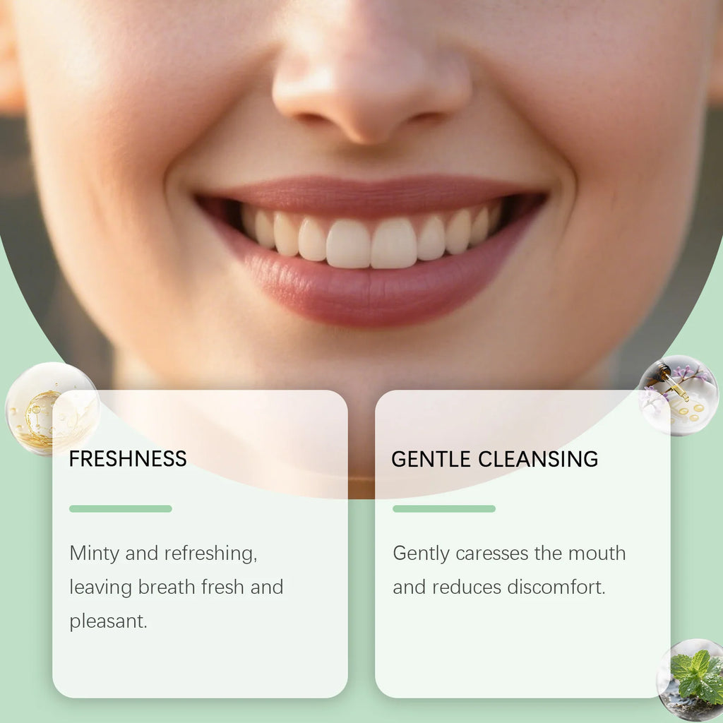 Orchid Mint Mouthwash – Fresh Breath & Gum Relief 100ml Mint Mouthwash Oasis Select