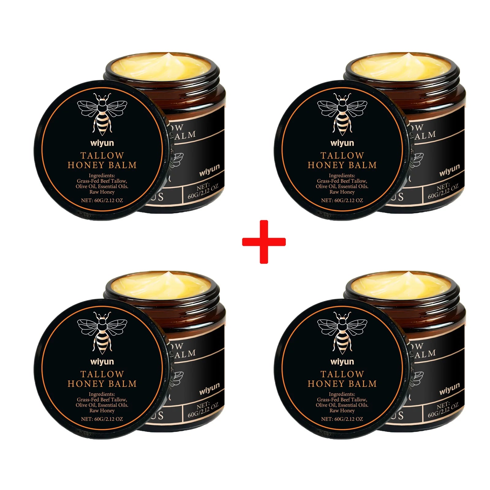 Beef Tallow Honey Cream Fade Dark Spots Remove Melanin Brightening Firming Non-Greasy Lasting Moisturizing Soothing Body Lotion Oasis Select 240g Boxed