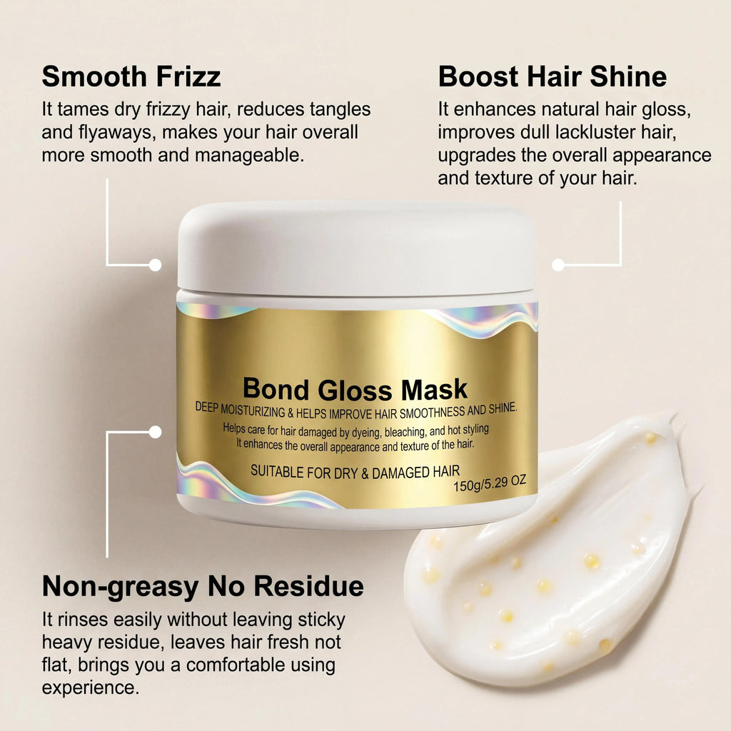 Bond Gloss Deep Conditioning Hair Mask – Keratin & Vitamin E Deep Conditioning Mask Oasis Select