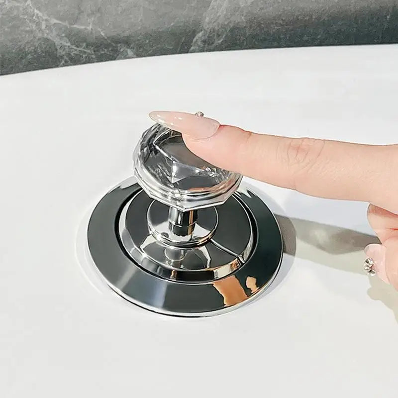 Toilet Flush Button Toilet Flusher Button Press Rhinestone Pattern Toilet Water Tank Button Pusher Nail Protection Toilet Helper Oasis Select
