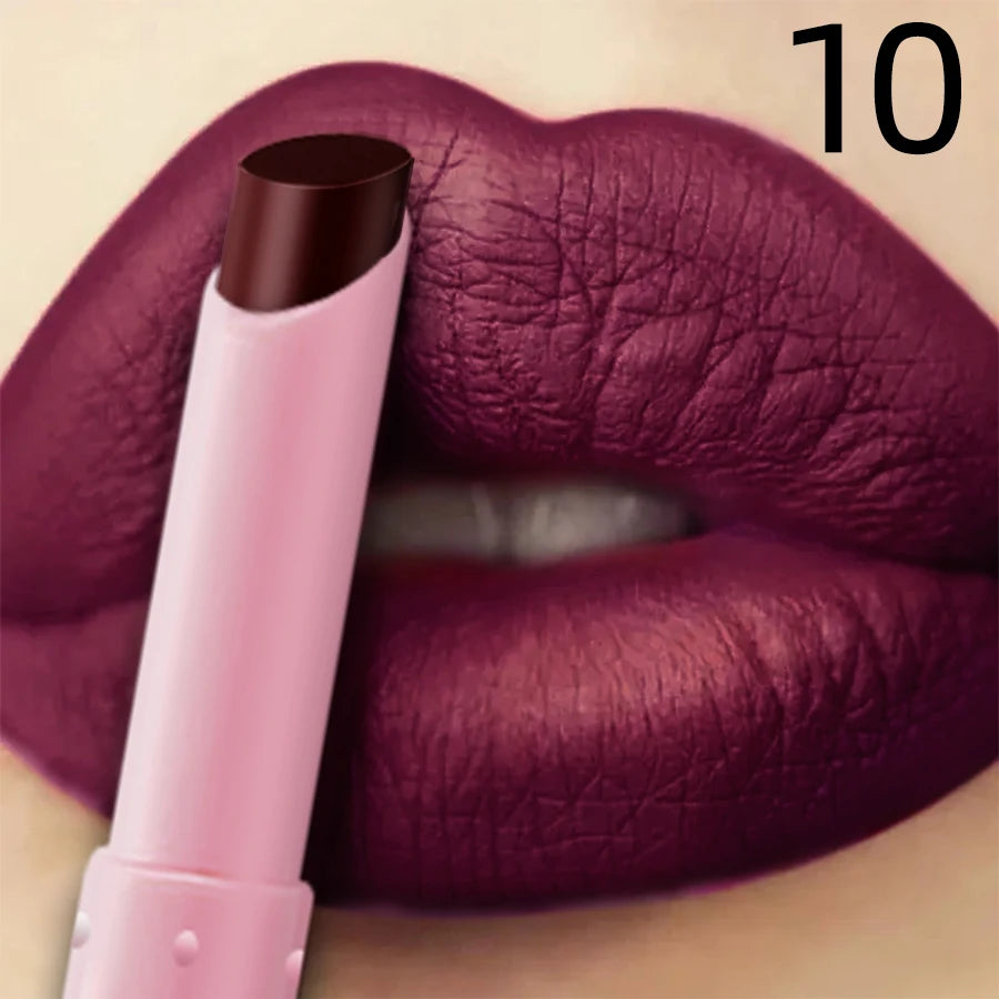 KAFURUX 15-Color Velvet Matte Lipstick – Long-Lasting Lip Tint