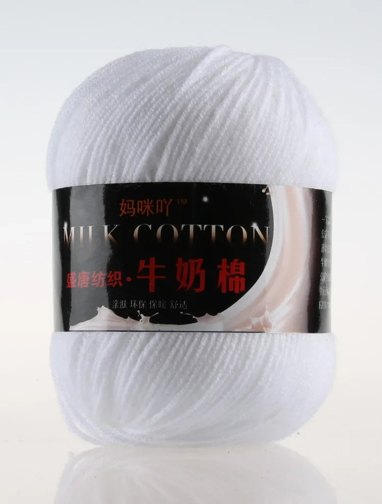 DIY Three Strands Graded Section Dyed Wool Medium Fine Cotton Thread