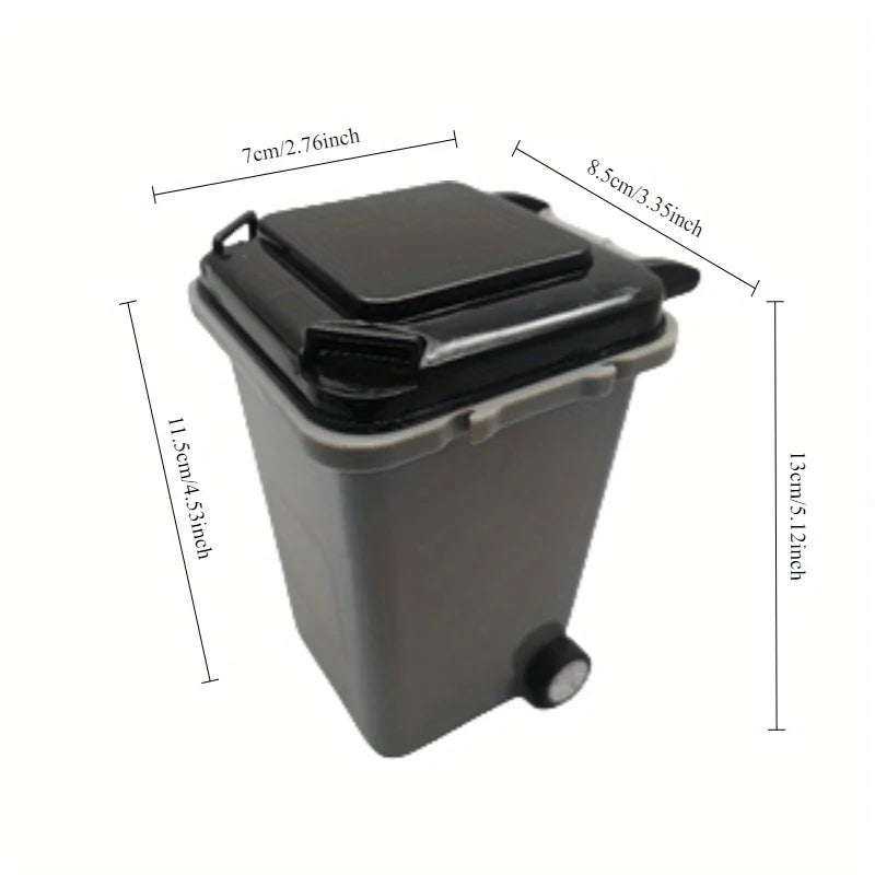 2pcs Mini Trash Can Pen Holders for Office Desk, Lightweight Plastic Organizer, Desk & Drawer Organizer for Home Storage Oasis Select