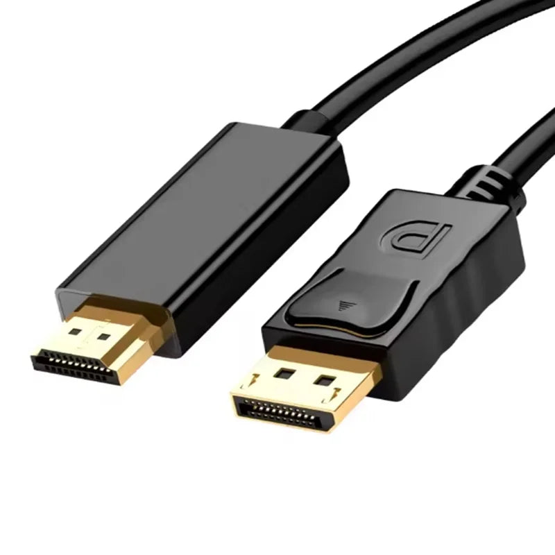  4K DP DisplayPort to HDMI Cable DP to HDMI HDTV Adapter Display Port Video Audio Cable for PC HDTV Projector Laptop Monitor Oasis Select
