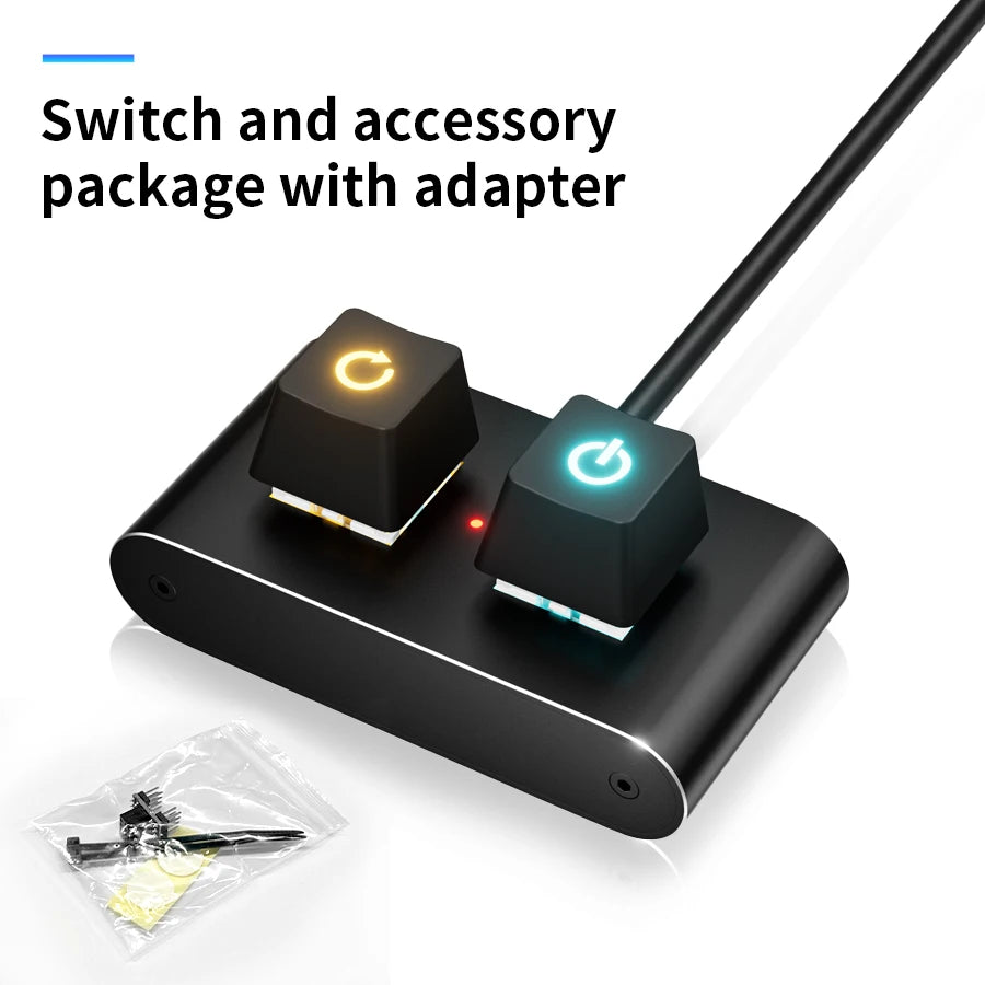 PC External Power Switch Button with LED & 2M Cable | GGBEE PC Power Switch Oasis Select 2M