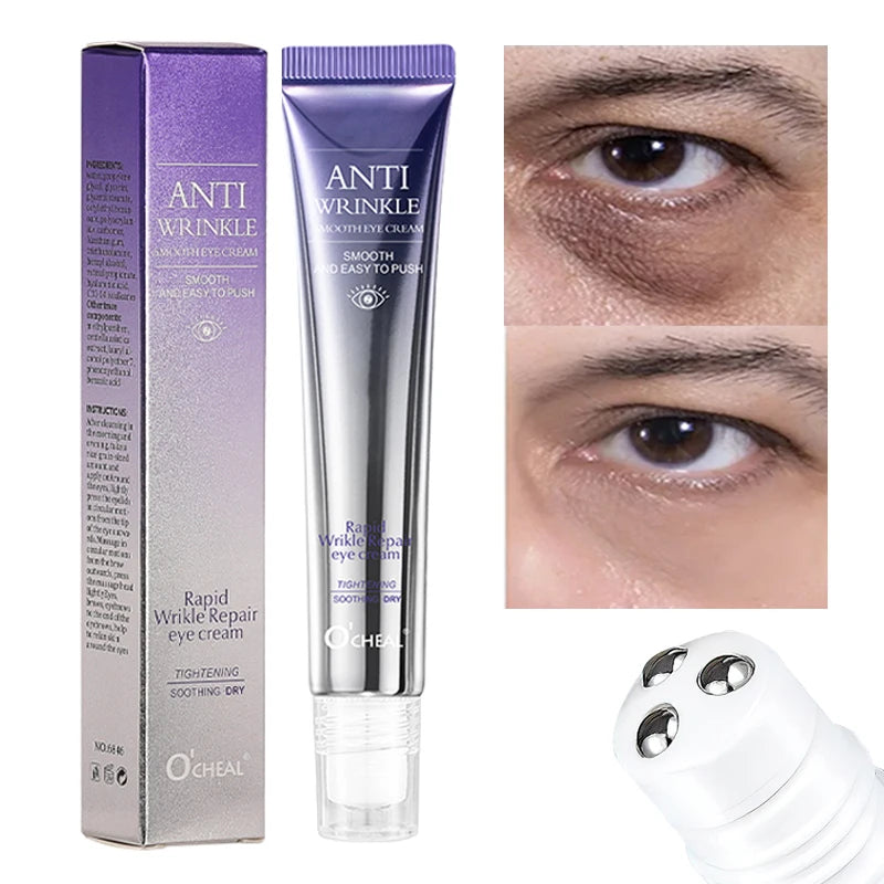 O'CHEAL Anti Wrinkle Anti Dark Circle Eye Cream Roller Massager Moisturizing Eye Bags Anti Aging Hyaluronic Acid Eye Skin Care Oasis Select Default Title