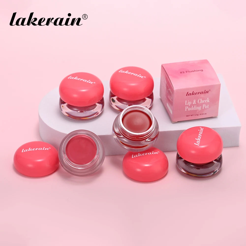 Blurry Pudding Pot Natural Lip & Cheek Blusher Waterproof High Color Matte Blurring Face Korean Makeup Multi-Use Soft Blush Oasis Select