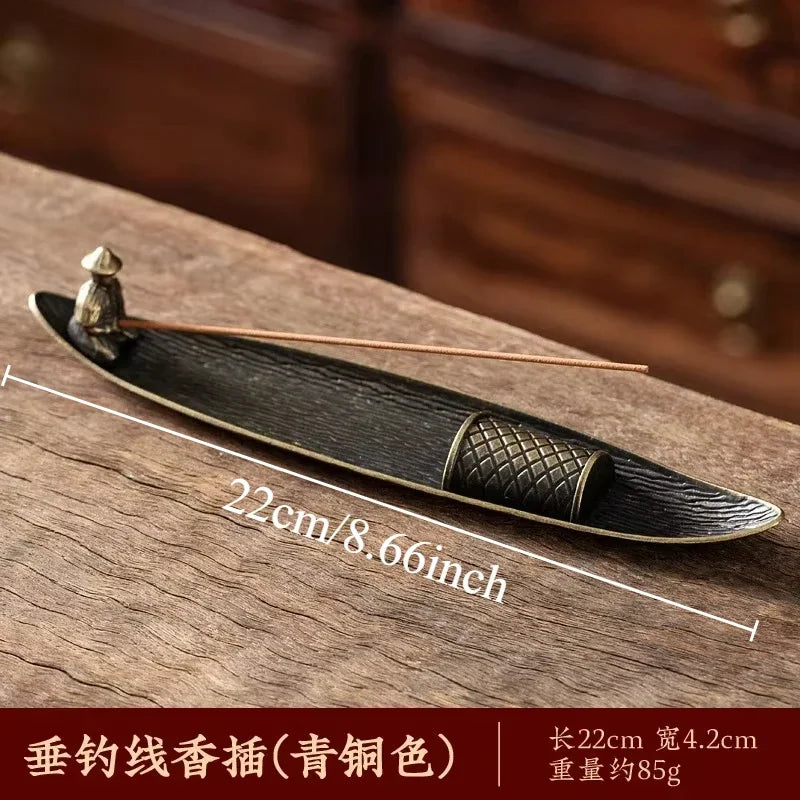 Long Leafs Censer Incense Support Rods Holder Ash Catcher Incense Sticks Stand Meditation Room Yoga Insence Burners Accessories Oasis Select A