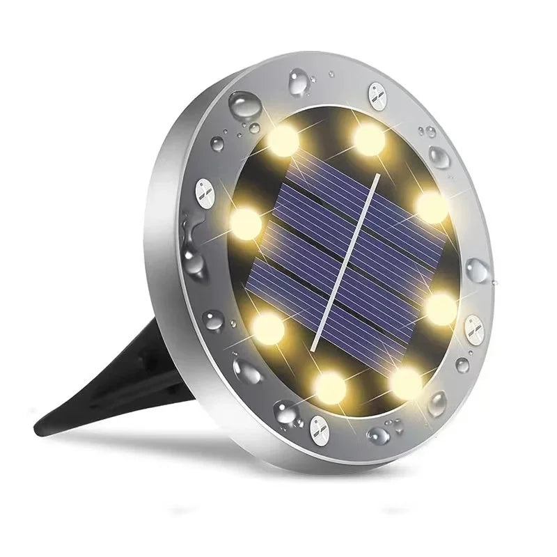 IP65 Solar LED Ground Path Lights – Garden Driveway Lawn Decor
