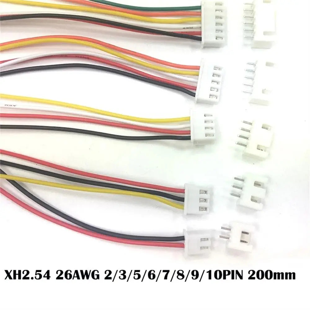 Male Female Plug Head Wire 2/3/4/5/6/7/8/9/10 Pin Wire Cable Connector XH 2.54mm Wire Cable Terminal Wires Cable Terminal Wire Oasis Select