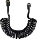 New 1Pcs 1.5M/2M/3M/5M Telephone Line Spring Shower Hose Toilet Bidet Bathroom Accessories Sprayer Connect Pipe Flexible Oasis Select Black 3.0M