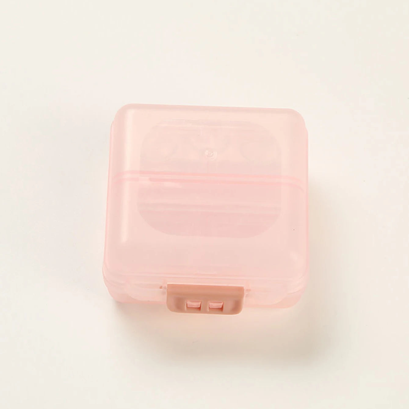 Portable Double-layer Buckle Packaging And Sealing, 6-cell Drug Compartment Storage Small Medicine Box Oasis Select Pink