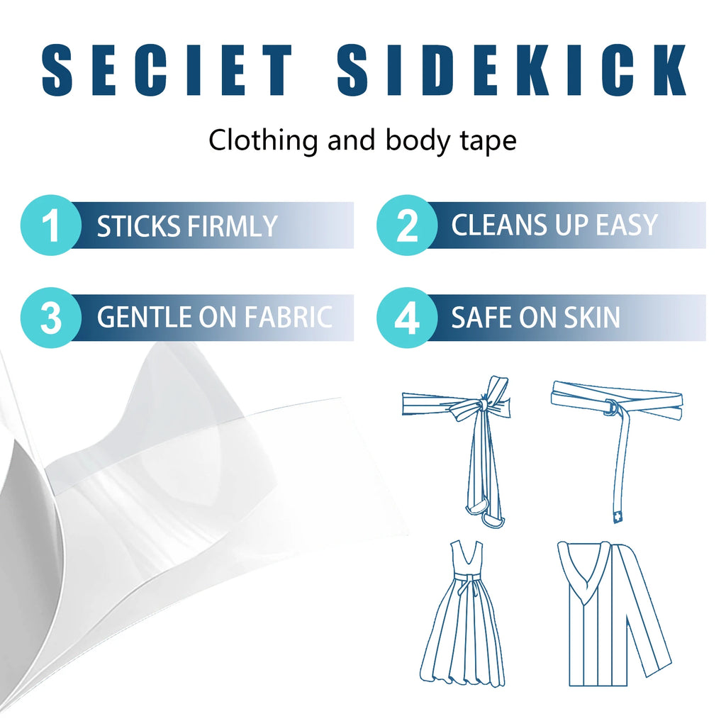 Invisible Double-Sided Anti-Slip Tape for Neckline & Straps