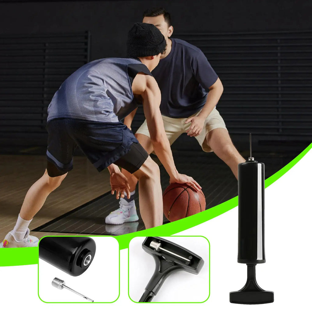 Handheld Portable Basketball Pump Sports Ball Inflator with Needle for Volleyball Soccer Bike Tire Compact Air Pump Sports Balls Oasis Select
