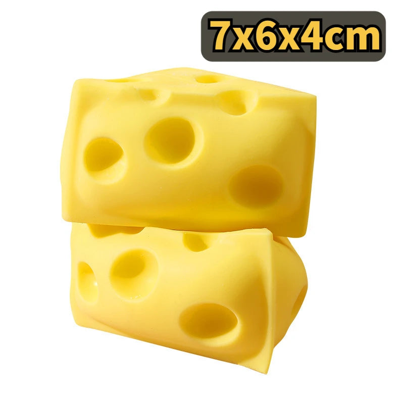 Soft Triangular Square Cheese Squeeze Toy Slow Rebound Thrust Relief Sensory Toy Soft Butter Cheese Fidget Toy Christmas Gift Oasis Select Triangle