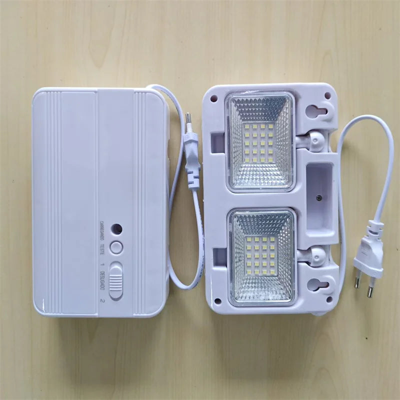 SHINEKNOT Dual-Head LED Emergency Light | Rechargeable