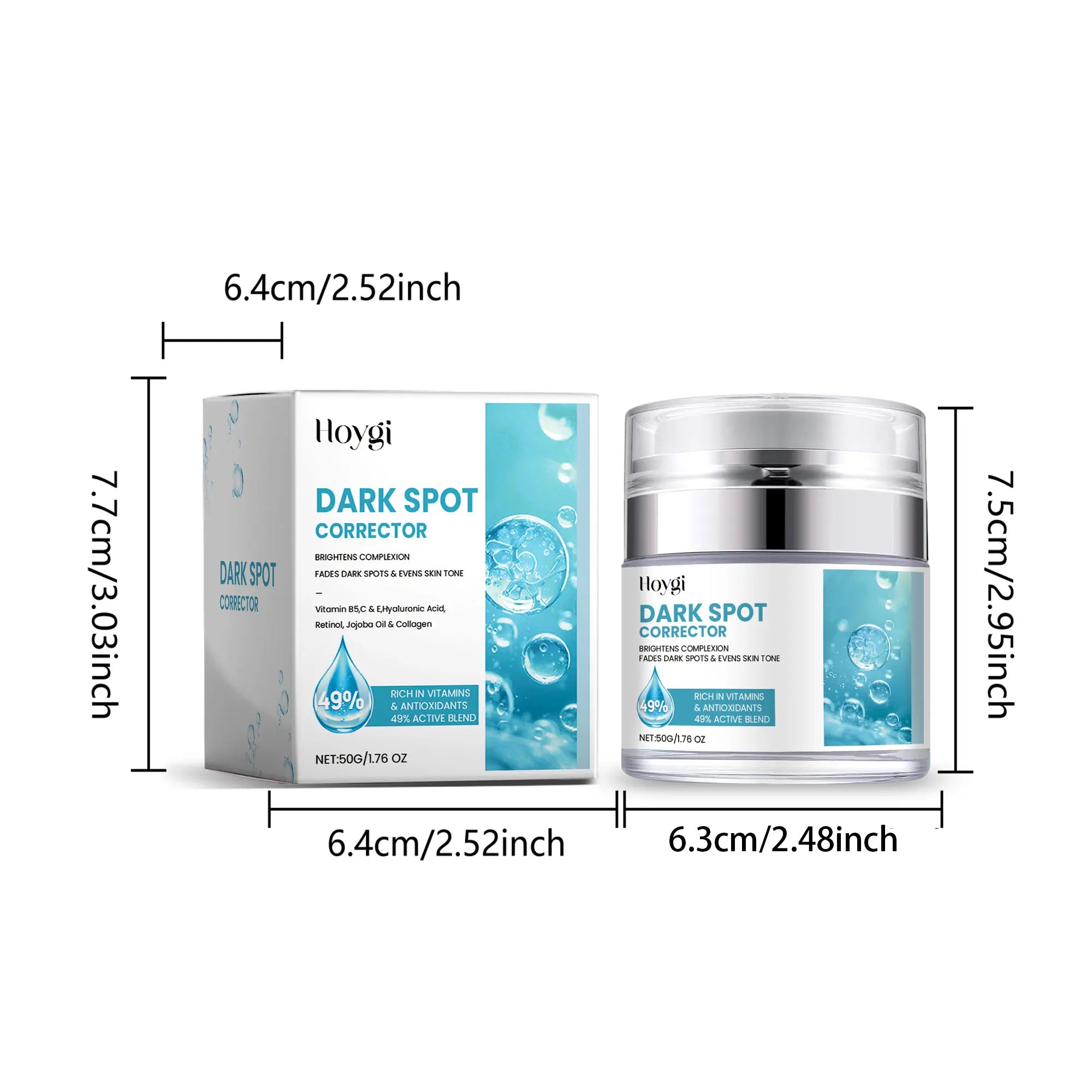 Hoygi Vitamin C Dark Spot Corrector Cream – Brightening 50g Dark Spot Corrector Oasis Select 50g Boxed