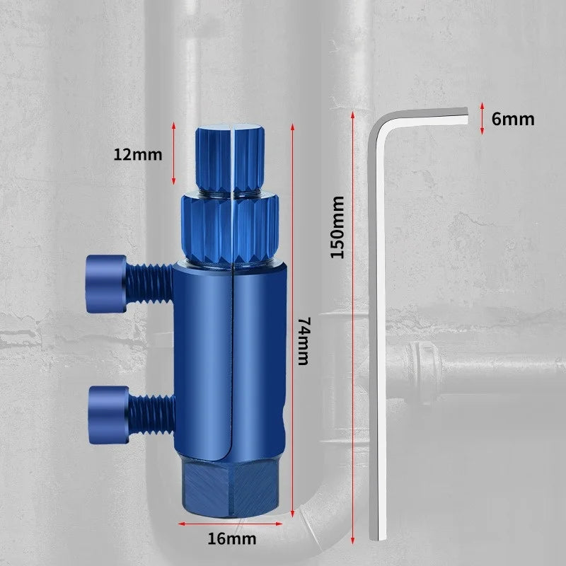 Broken Pipe Thread Extractor for 1/2-3/4-1inch DN15/20/25 Pipes Thread Removal Tool for Broken Threads in Faucets/Angle Valves Oasis Select
