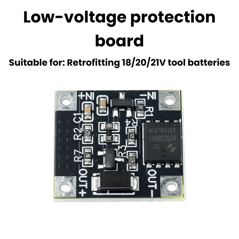 18V20V21V Lithium Battery Protection Board 15V Protection Voltage Over Discharge Protection Low Voltage Protection Under Voltage Oasis Select