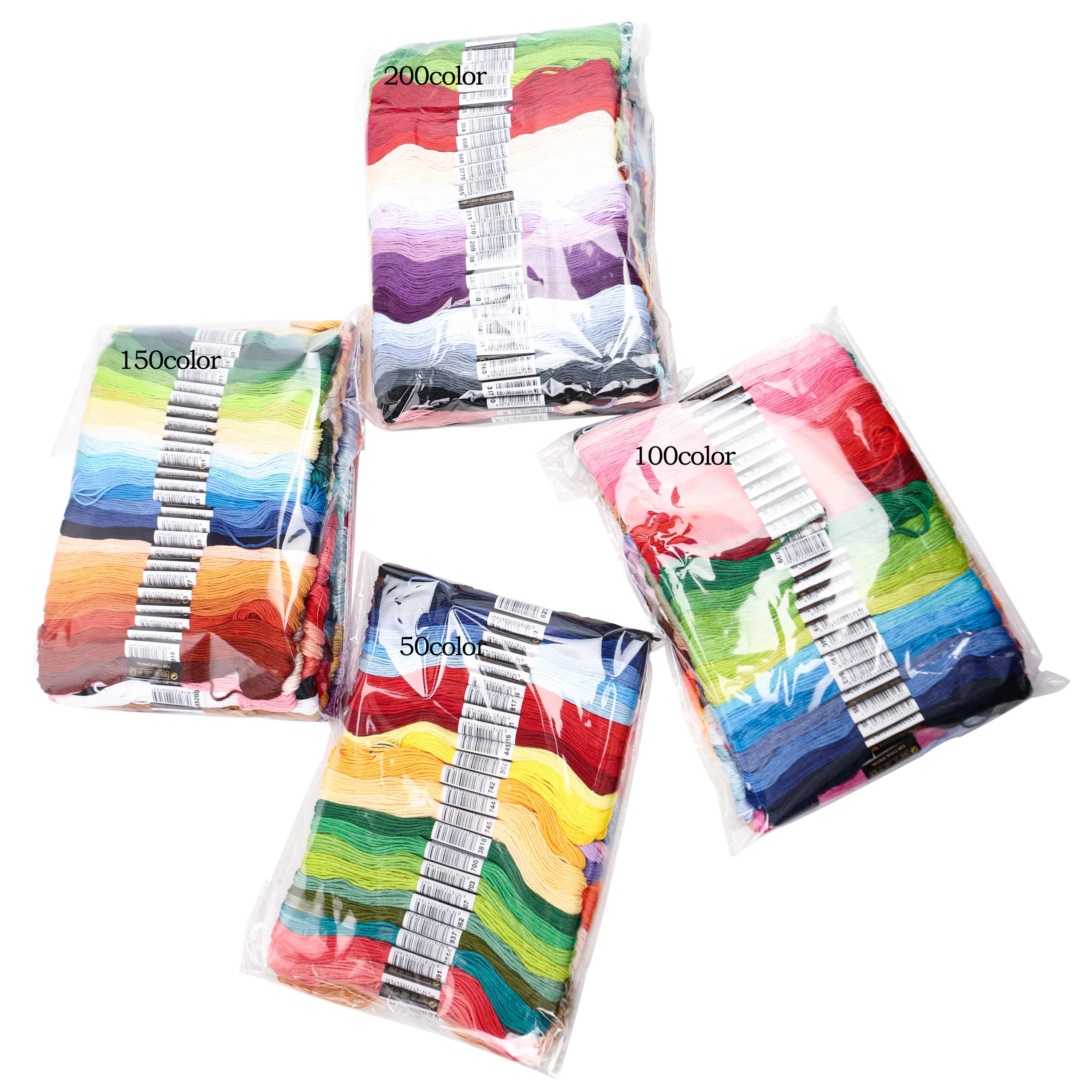 50/100/150/200/447 Pieces Cross Stitch Embroidery Floss Home Sewing Craft Thread 8 Meters Per Skein not repeat DMC Colors Oasis Select