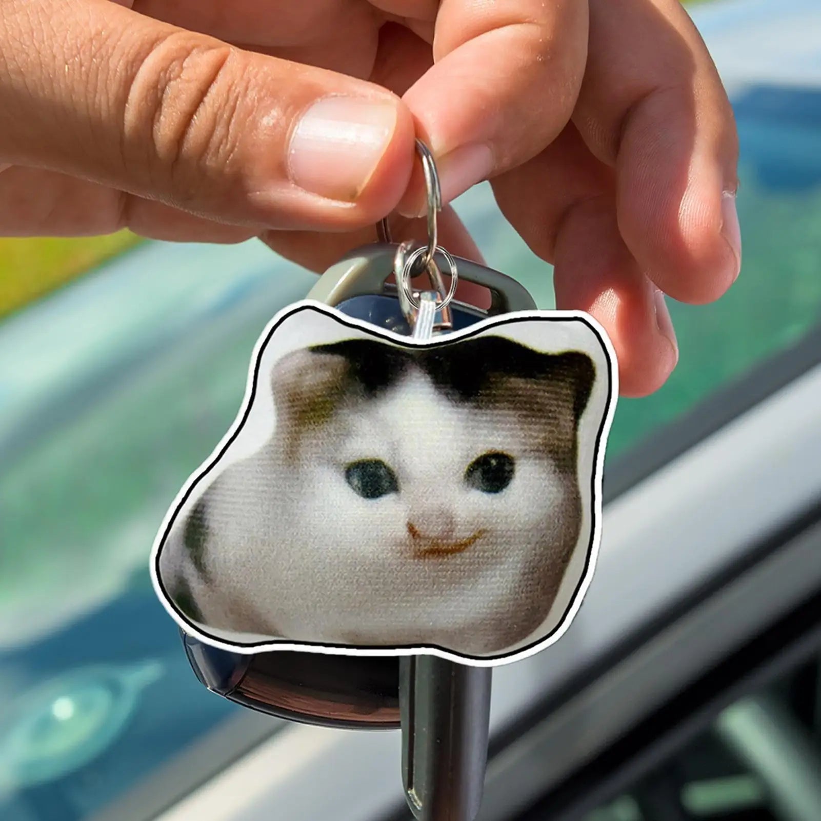 Cat Key Chain Cute Kitten Keychain with Sound Adorable Backpack Keyring Pendant Cat Keychain Pendant doll keychain for Kids Oasis Select