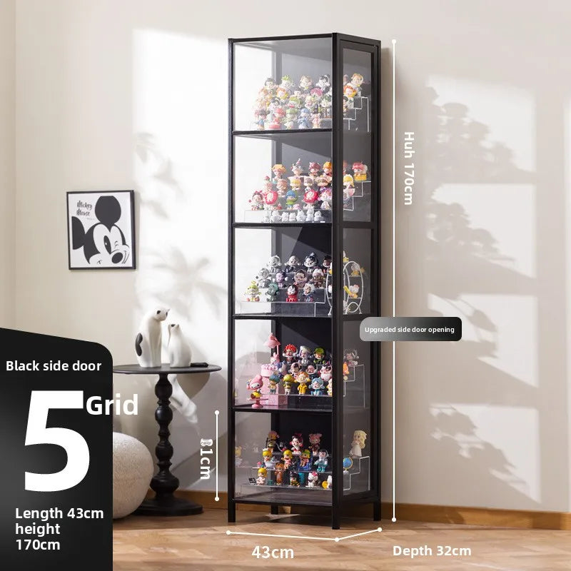 Blind box storage display stand Large capacity transparent acrylic storage box POP MART figure doll collection cabinet Oasis Select Five doors 43 long