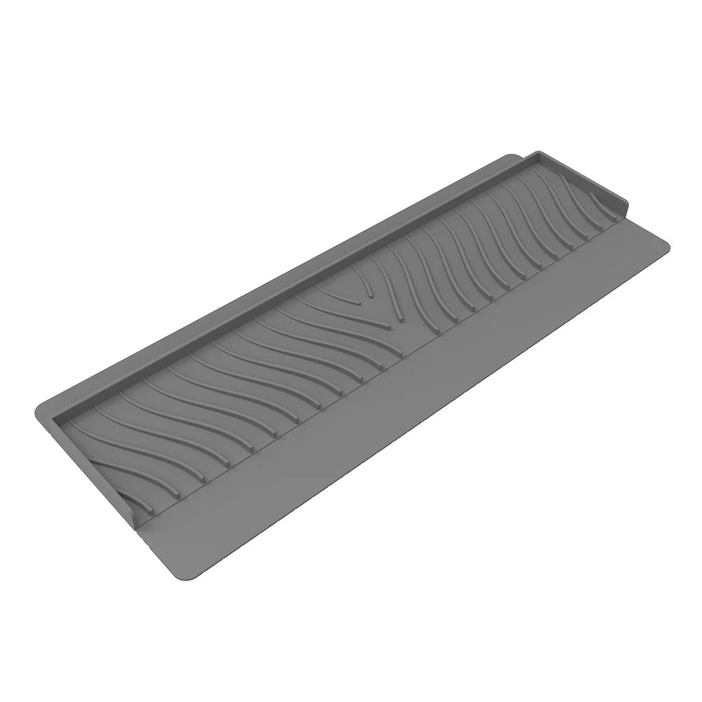 Durable Silicone Sink Splash Guard Sucker Can Be Cropped Sink Edge Protector Non-Slip Oil-Proof Drainage Mat Bathroom Oasis Select