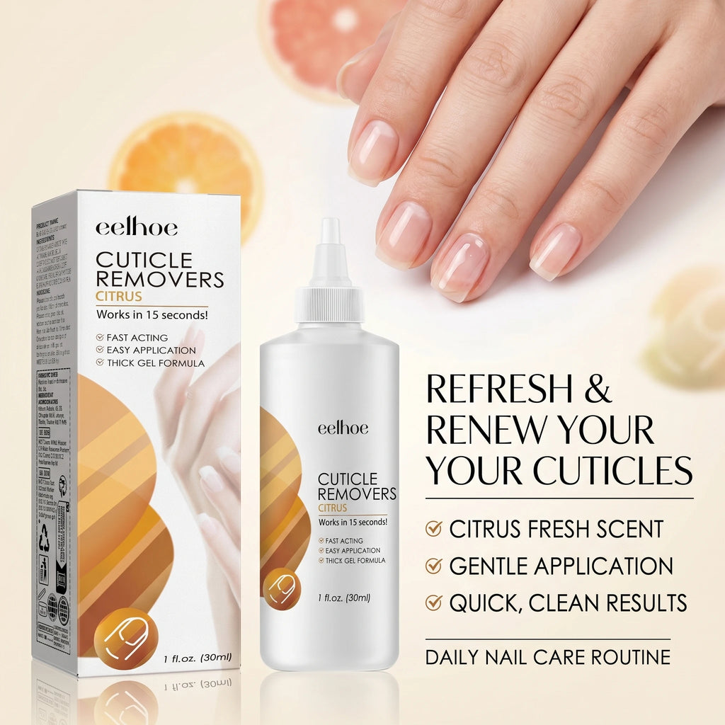Citrus Cuticle Remover Gel Dead Skin Softener for Nail Care Improve Rough Damaged Nails Smooth Nourishing Care Liquid Oasis Select
