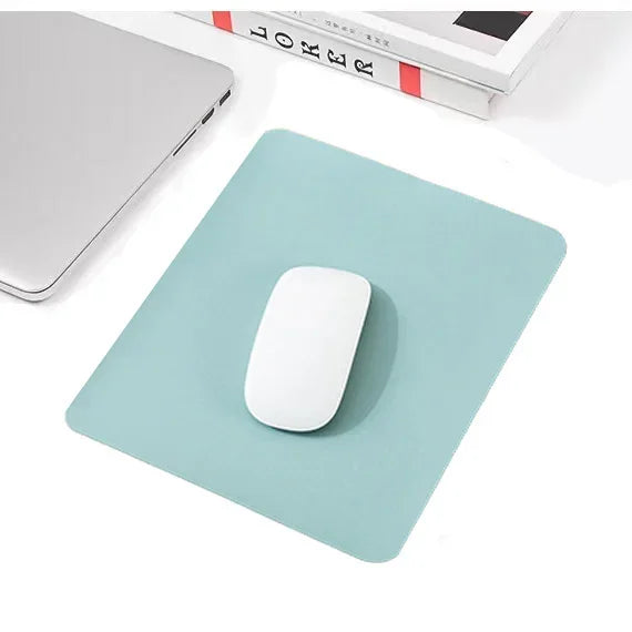 Small PU mouse pad Non-Slip Gaming Desktop Leather Mouse Pad Waterproof Anti-Scratch Easy To Clean Mat For PC Laptop Desktop Oasis Select SKY BLUE 19x23cm