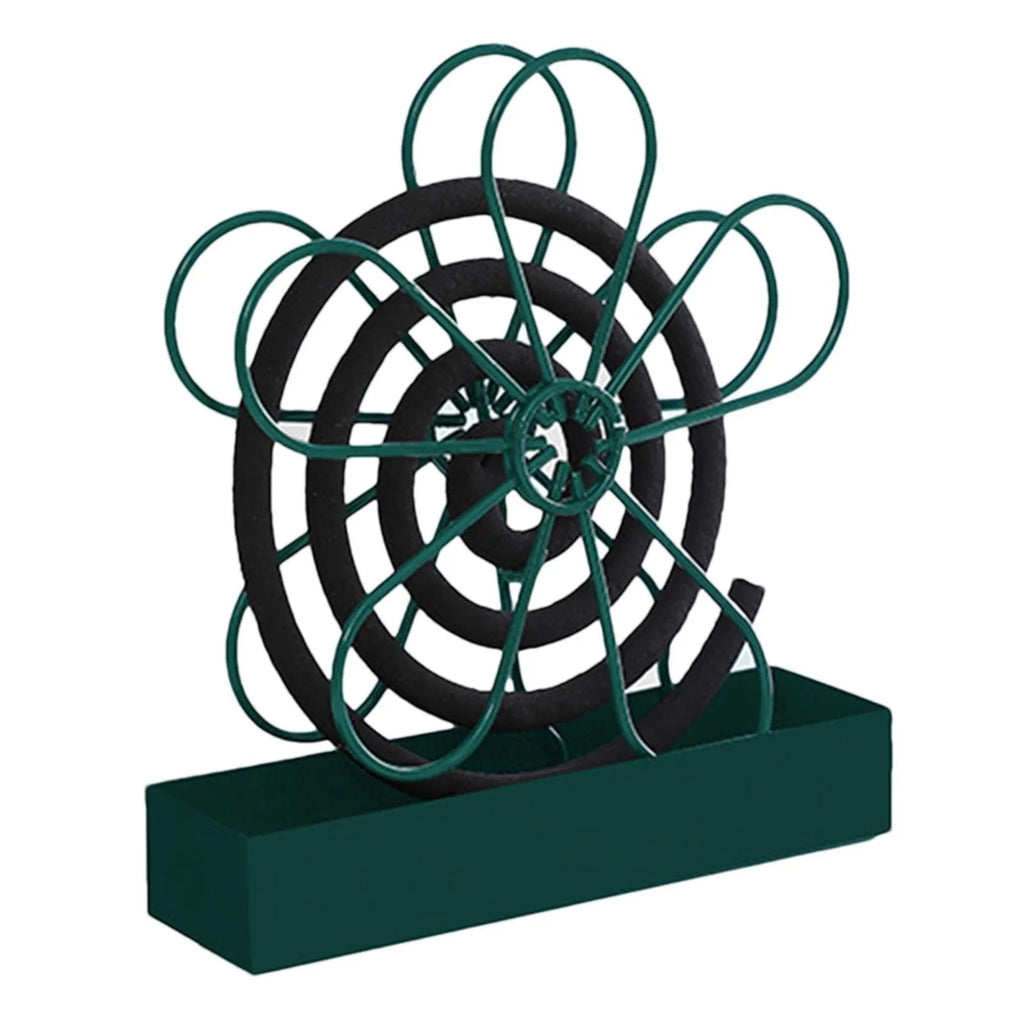 With Tray Mosquito Coil Holder Iron Anti-Mosquito Mosquito Incense Rack Ornaments Flower shape Mosquito Repellent Oasis Select