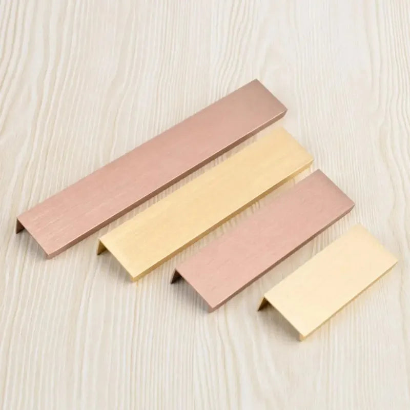 Drawer Handle Screws Set Invisibility Furniture Cabinet Cabinet Pulls Rose Gold Wardrobe Drawer Pull Door Metal Hidden Handle Oasis Select