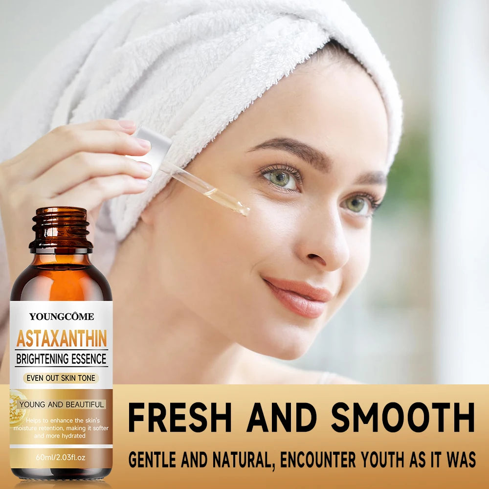 Astaxanthin Facial Essence Kit Collagen Hyaluronic Acid Moisturizing Rejuvenation Vitamin C Beauty Skin Care Face Serum 1/3pcs Oasis Select