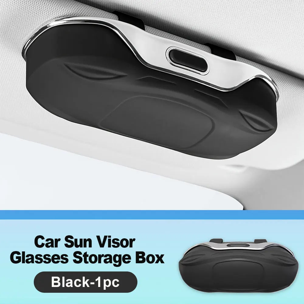 Car Sun Visor Sunglasses Holder – ABS Glasses Case