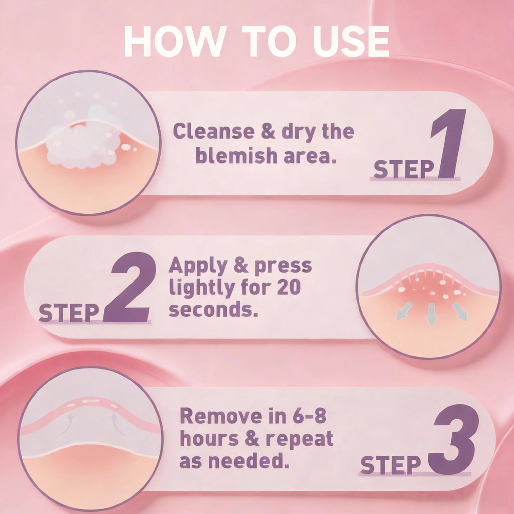 18/9pcs water-based gel pink star shaped microneedle acne patch, - waterproof, alcohol free, used to absorb acne secretions Oasis Select