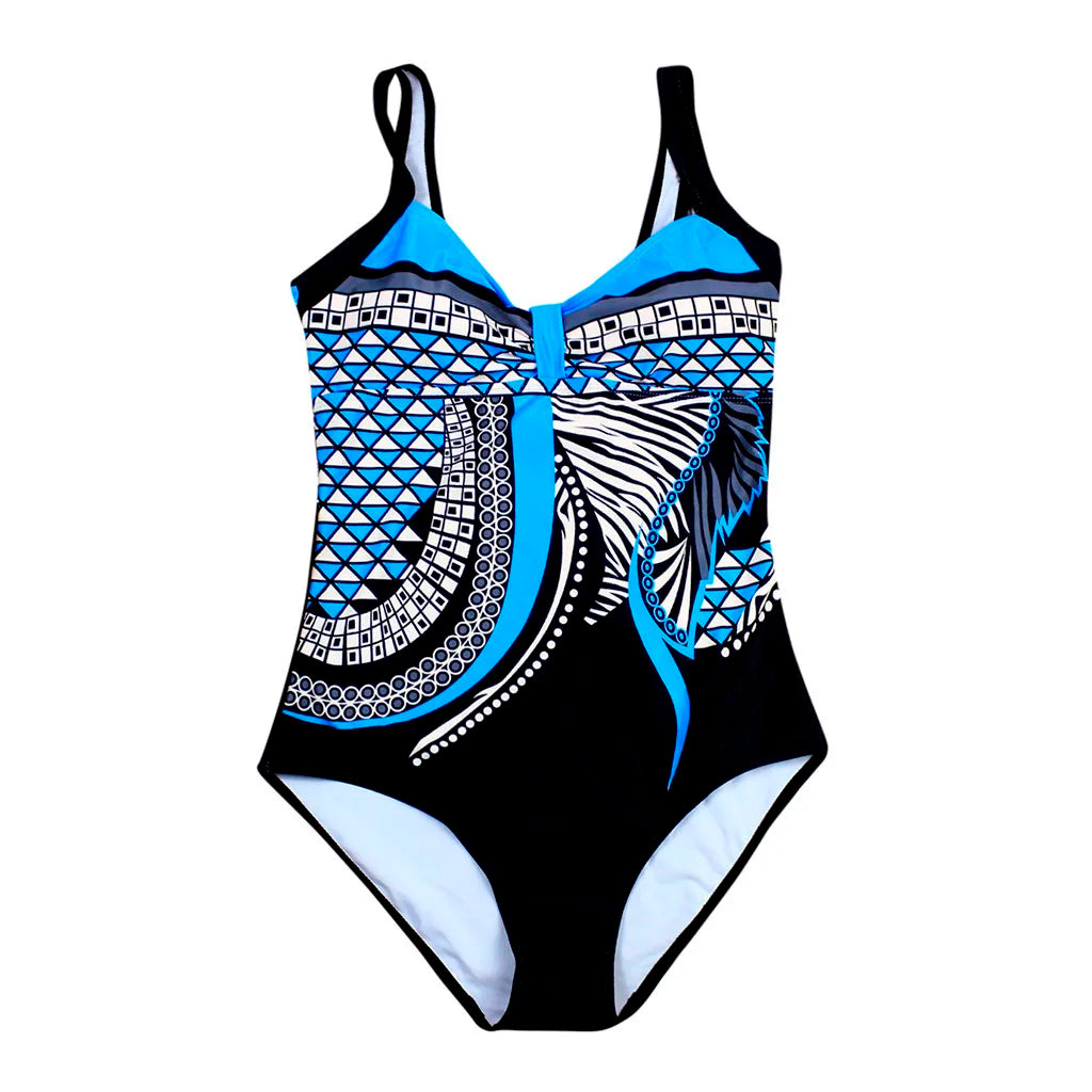 Ladies' Enthic Style Graphics Printed Retro Summer Backless Sexy Fashion Swimwear Sreamless One Piece Sling Bathing Clothing Oasis Select